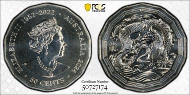 2024 50C Year of the Dragon MS69