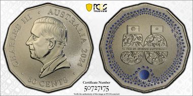 2024 50C 50 Years of NAIDOC Colorized MS69
