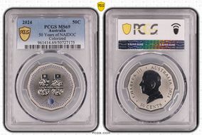 2024 50C 50 Years of NAIDOC Colorized MS69