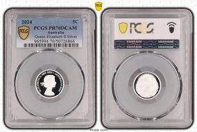 2024 5C Queen Elizabeth II Silver PR70DCAM