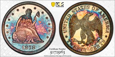1878 20C PR67CAM