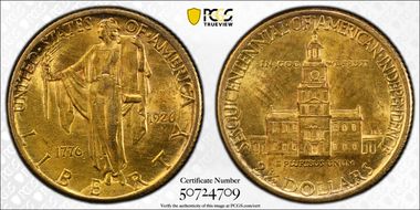 1926 $2.50 Sesquicentennial N1