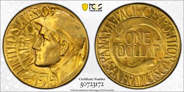 1915-S G$1 Panama-Pacific MS64