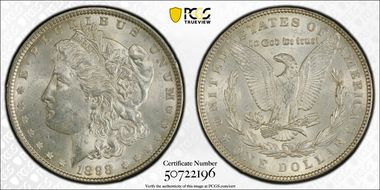 1898 $1 MS62