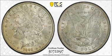 1890 $1 MS63