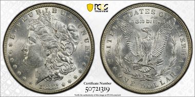 1882 $1 MS62