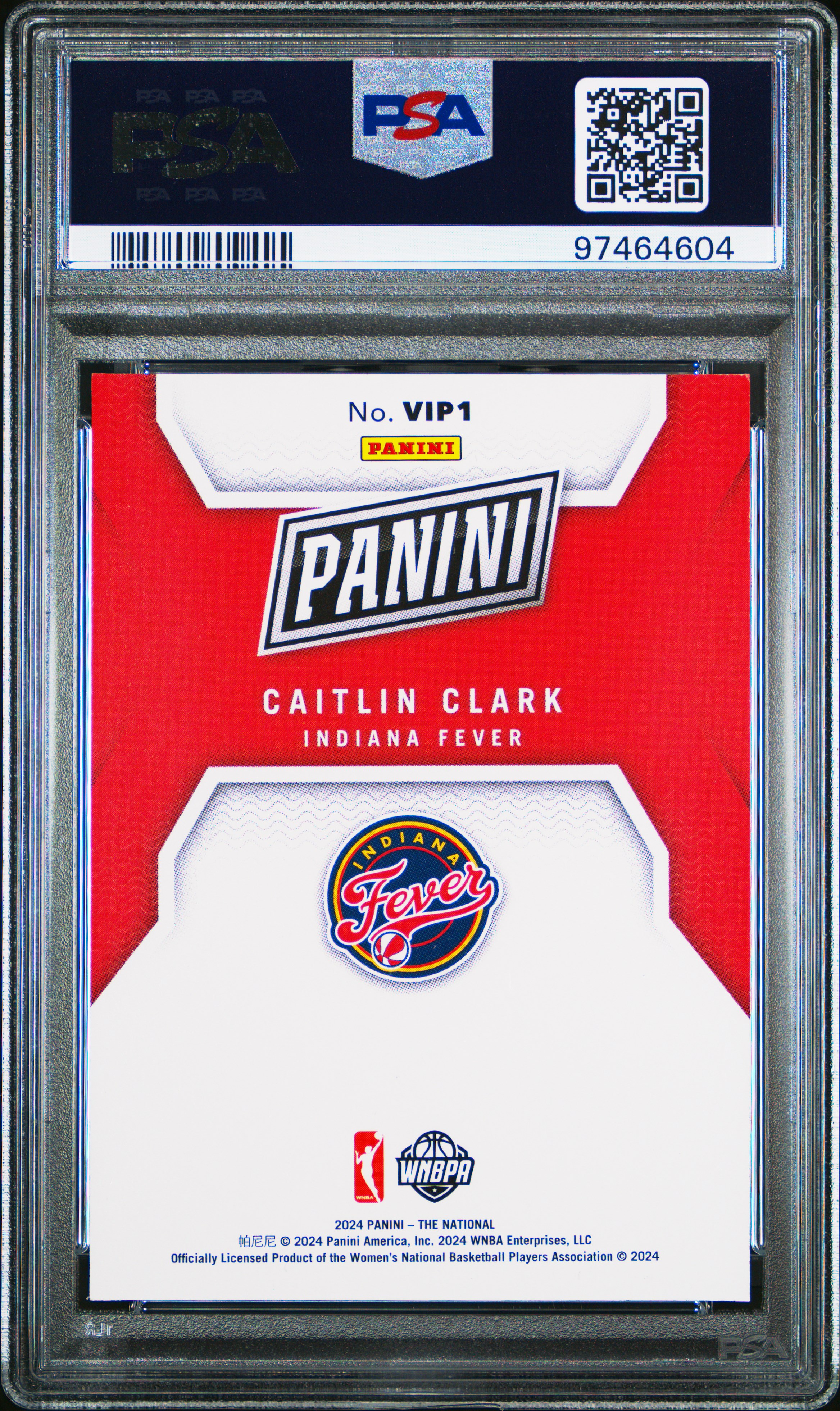 2024 Panini National Sports Collectors Convention Vip Promo Pack Caitlin Clark #Vip1 Mint 9 back