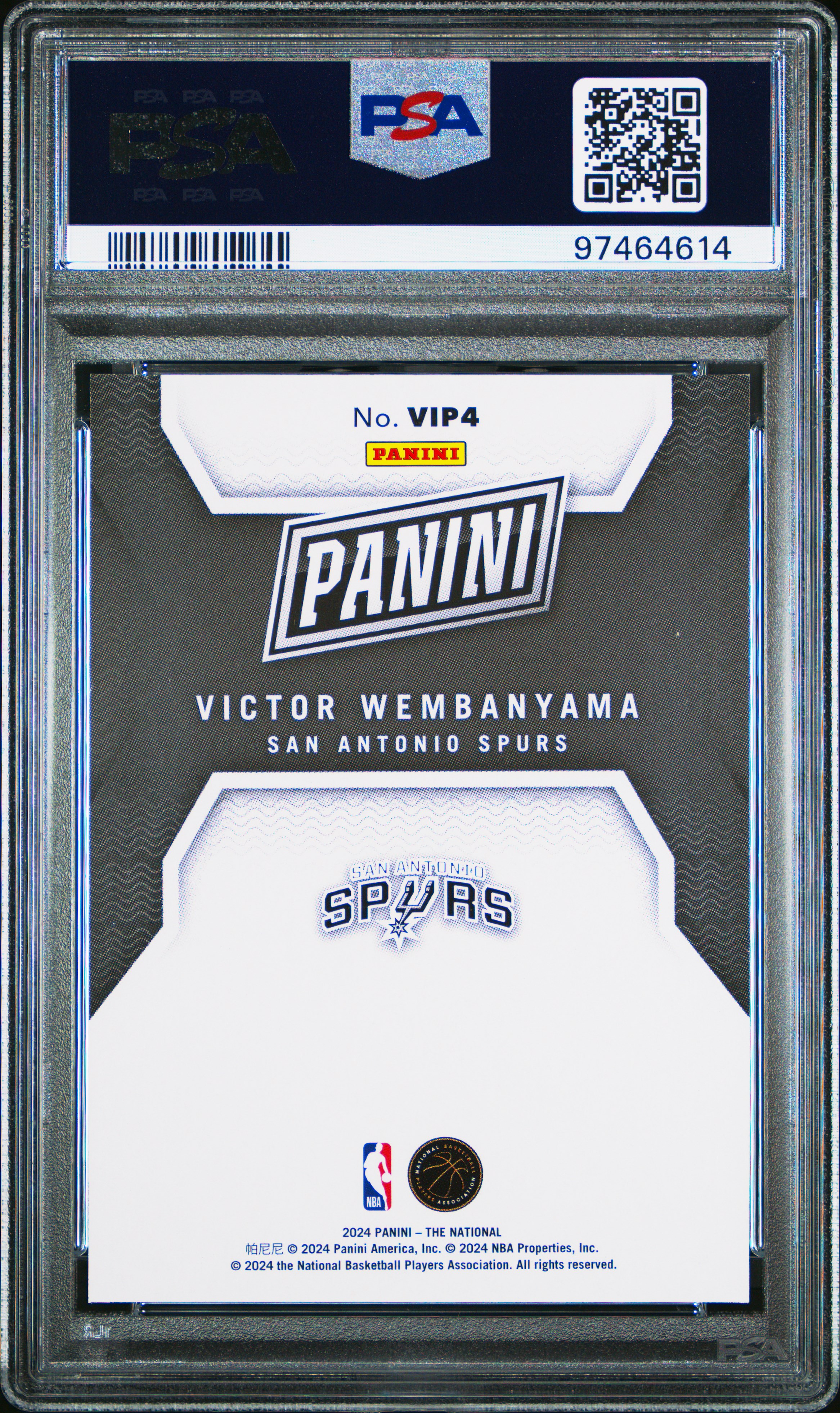 2024 Panini National Sports Collectors Convention Vip Promo Pack Victor Wembanyama #Vip4 Mint 9 back
