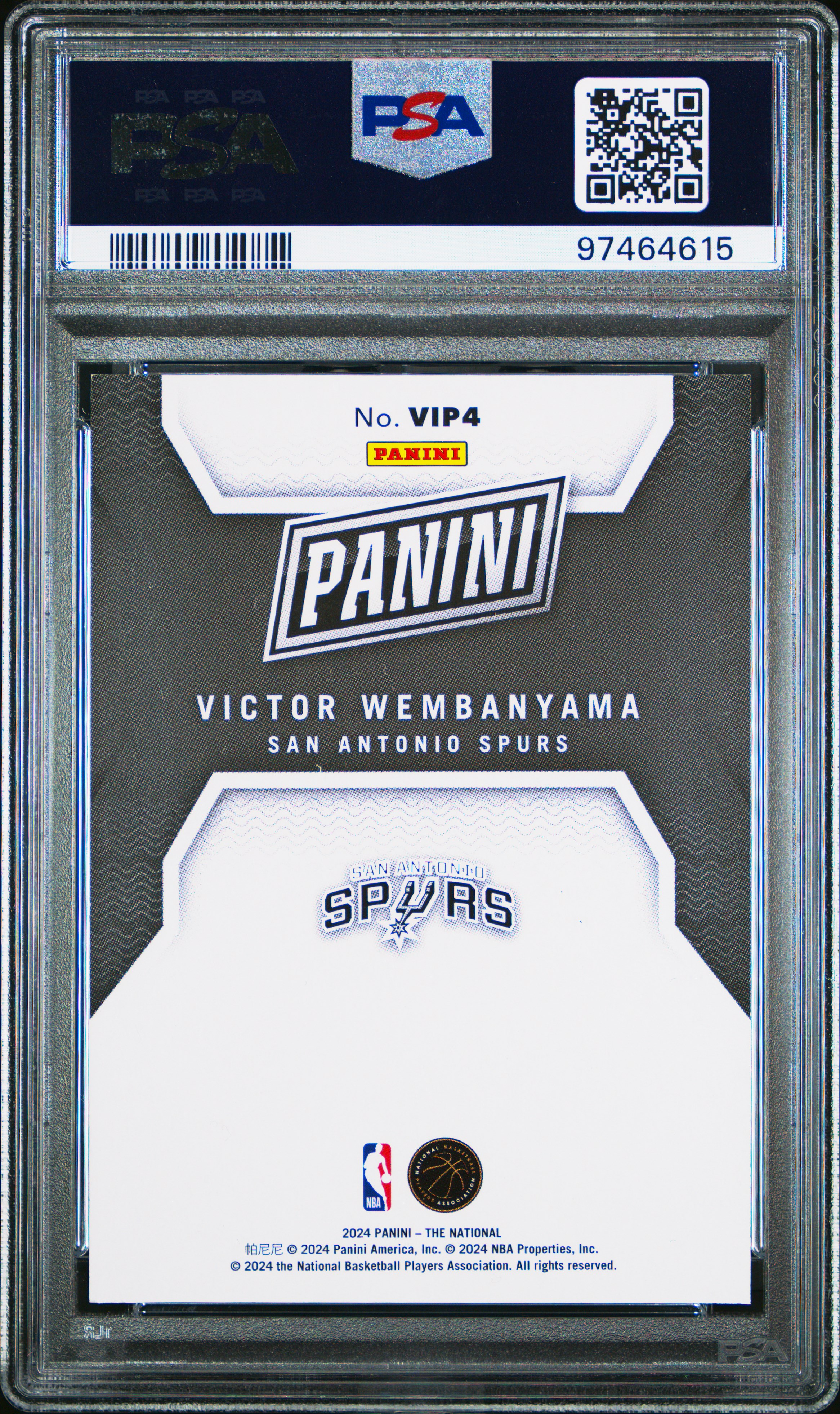 2024 Panini National Sports Collectors Convention Vip Promo Pack Victor Wembanyama #Vip4 Mint 9 back