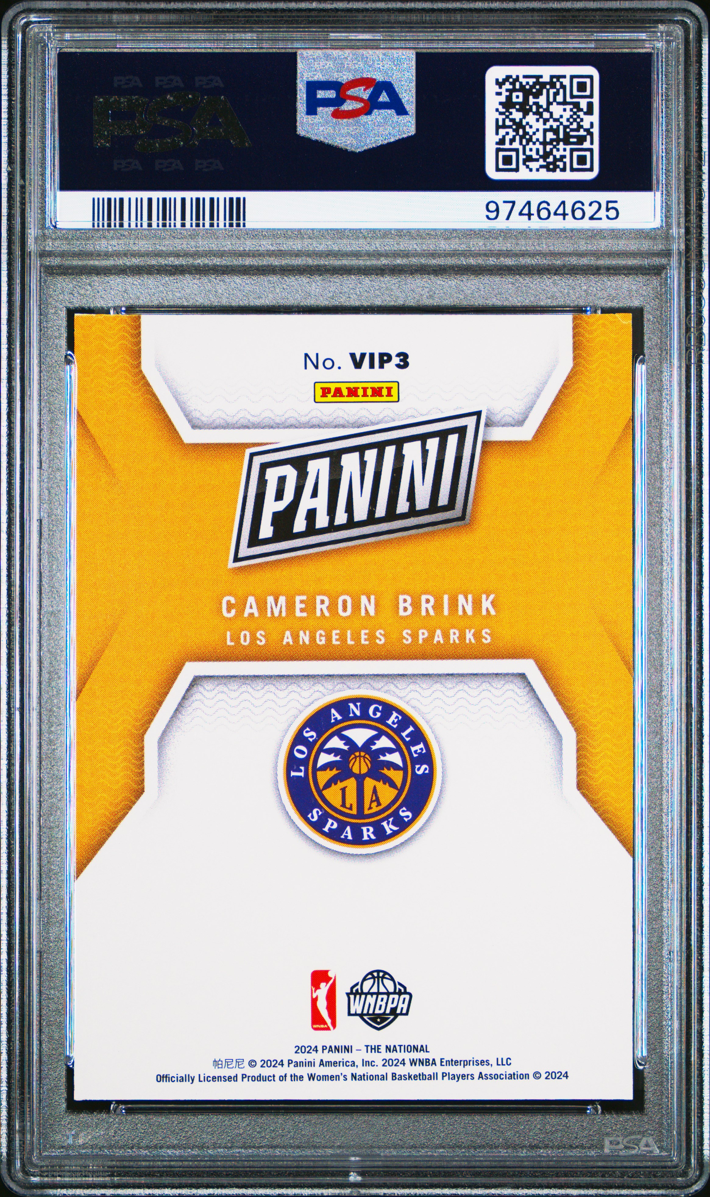2024 Panini National Sports Collectors Convention Vip Promo Pack Cameron Brink #Vip3 Nm-Mt 8 back