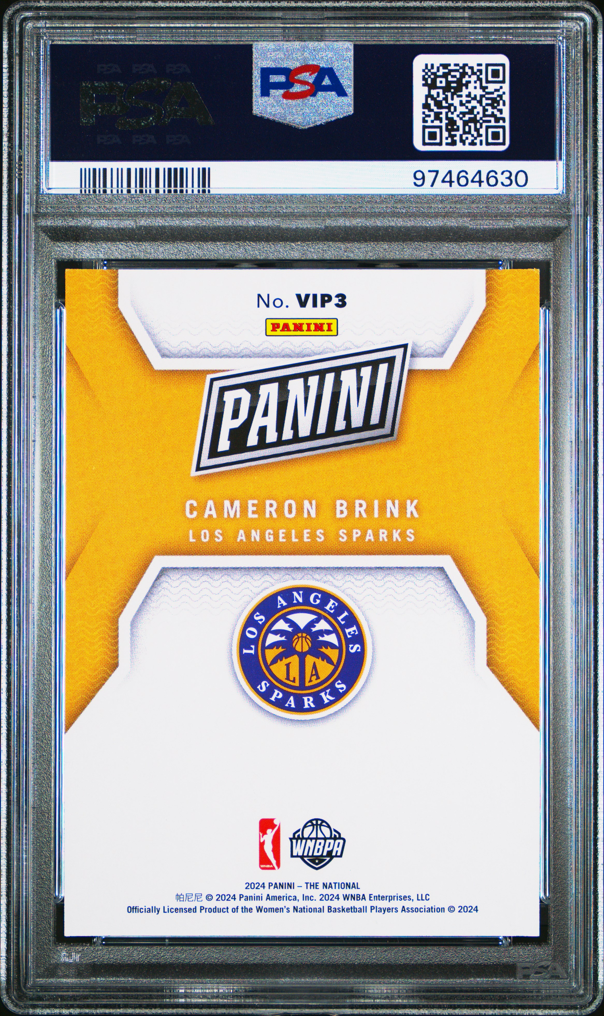 2024 Panini National Sports Collectors Convention Vip Promo Pack Cameron Brink #Vip3 Nm 7 back