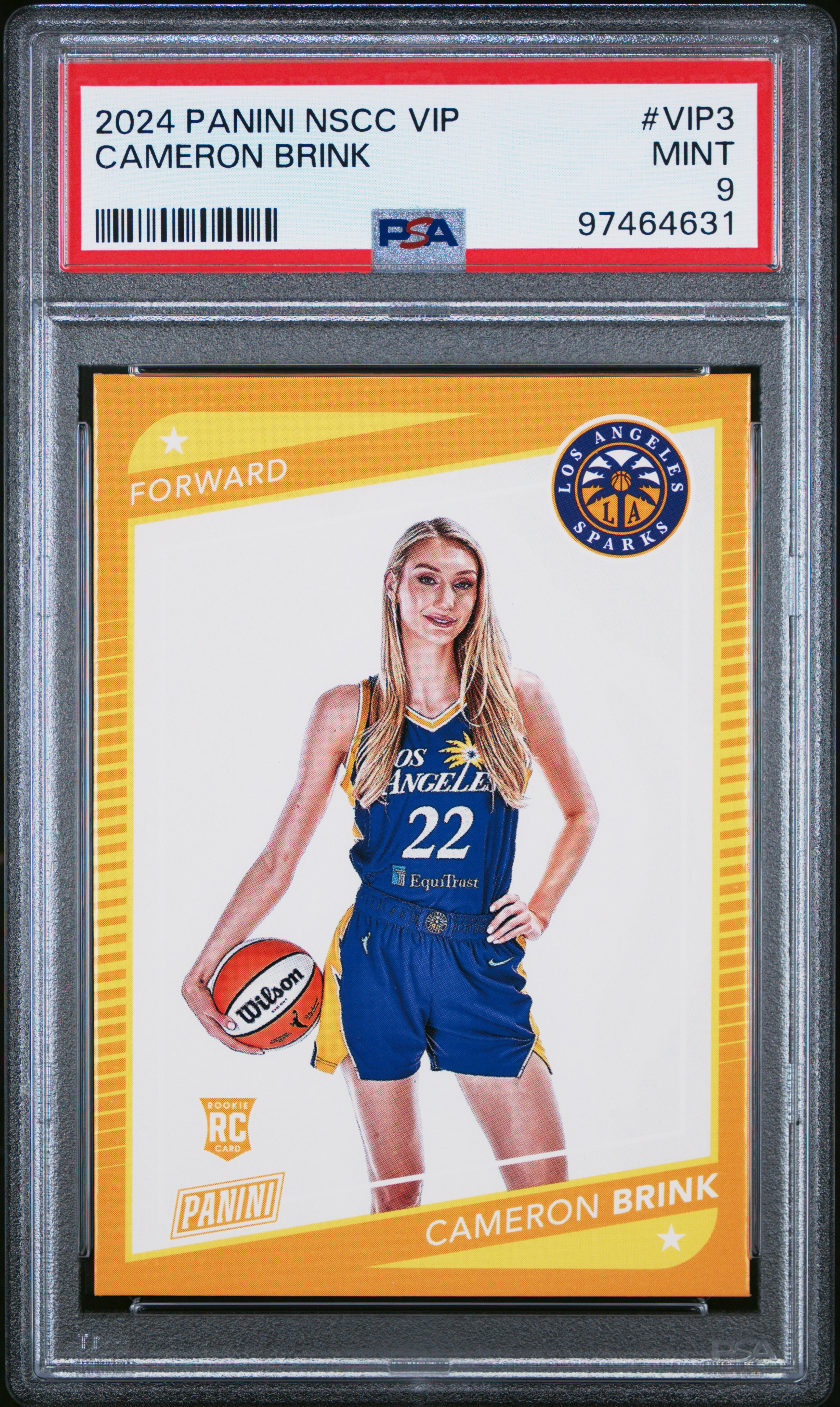 2024 Panini National Sports Collectors Convention Vip Promo Pack Cameron Brink #Vip3 Mint 9 front