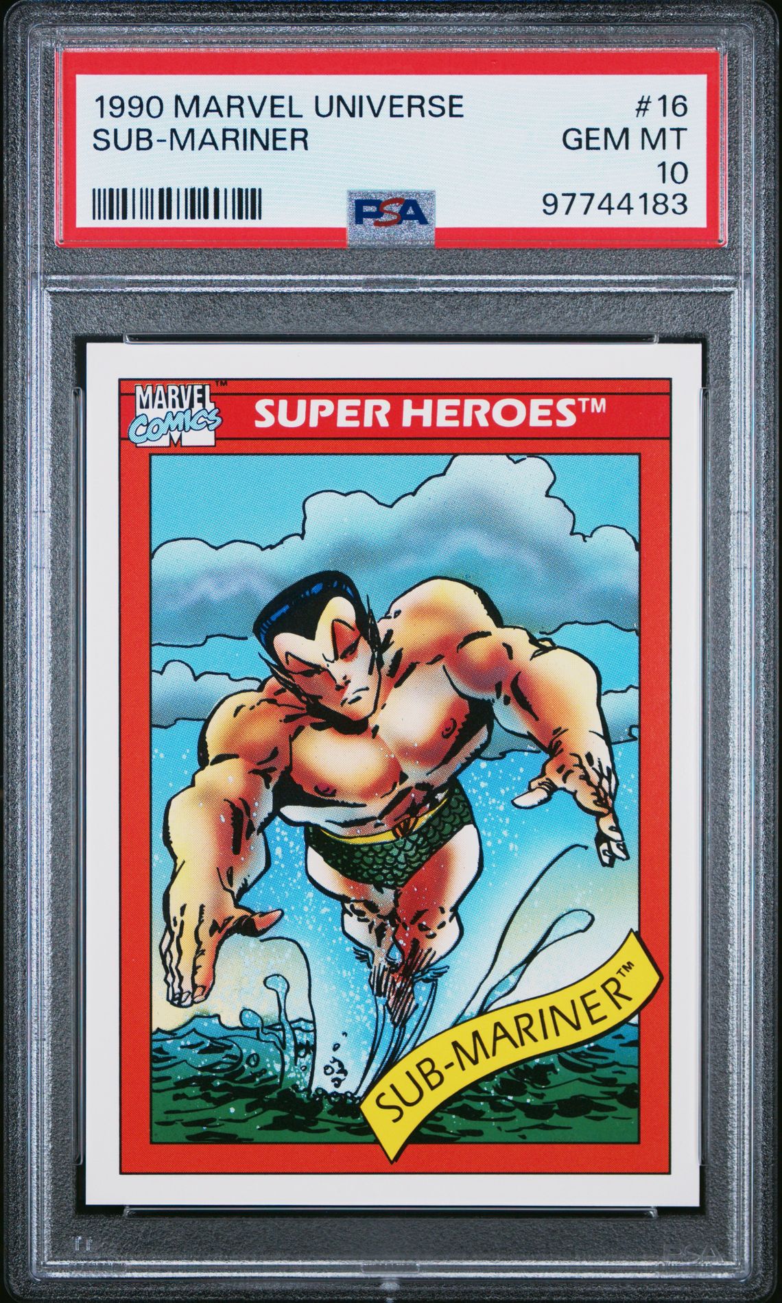 1990 Impel MARVEL UNIVERSE #16 Sub-Mariner front