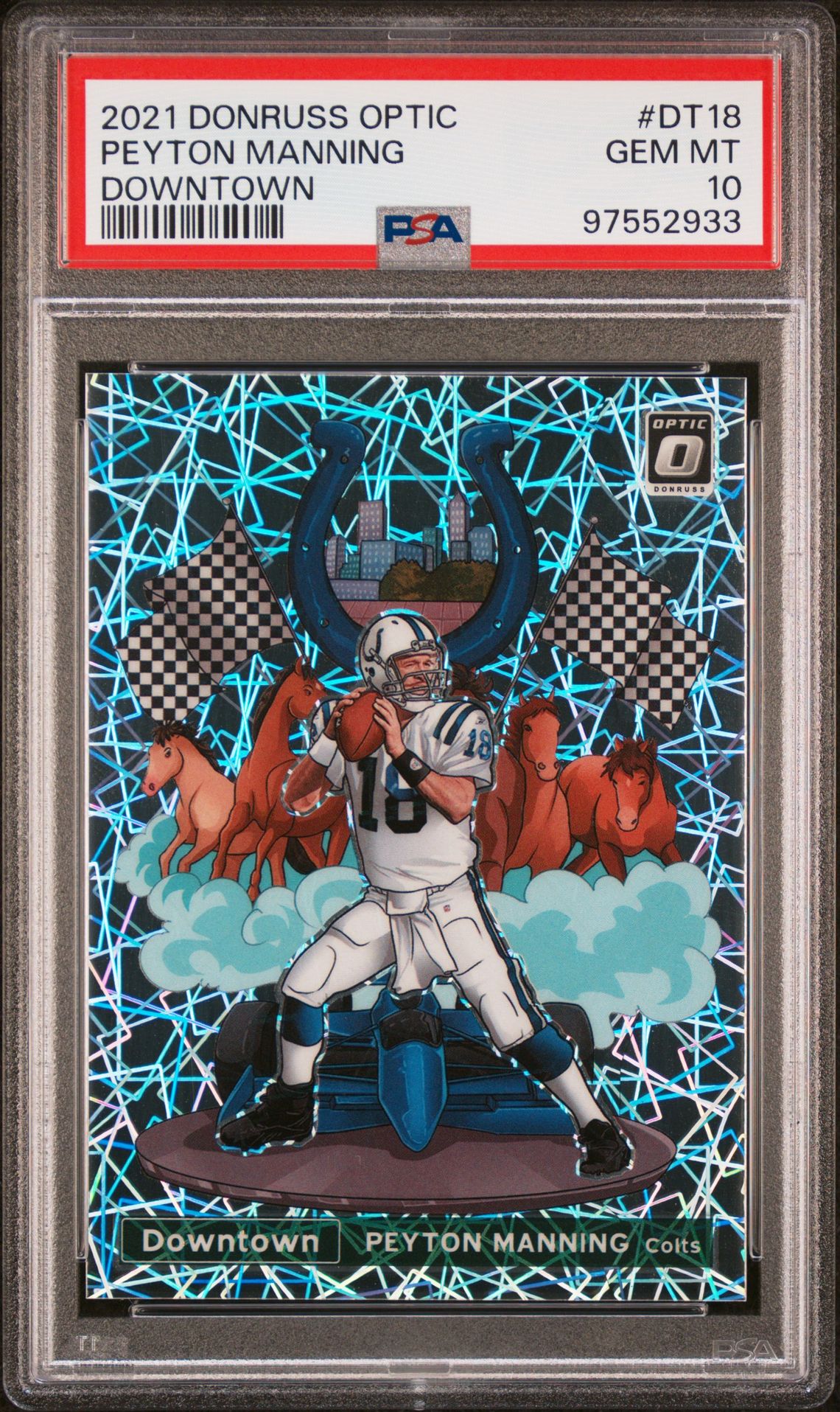 2021 Panini Panini Donruss Optic Downtown #DT18 Peyton Manning front