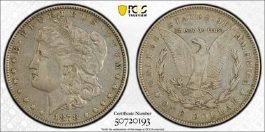 1878 7TF $1 Reverse of 1878 VF35