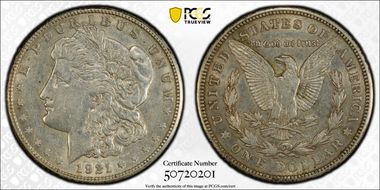 1921-S $1 AU53