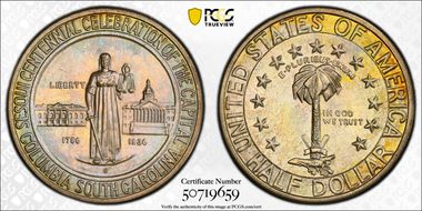 1936-S 50C Columbia MS67+