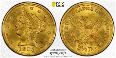 1905 $2.50 MS64