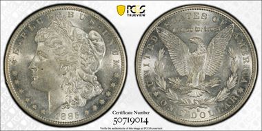 1885-S $1 AU55