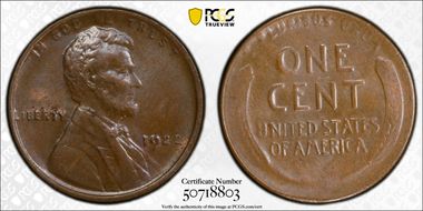 1922-D 1C Weak D MS62BN