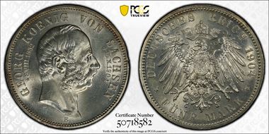 1904-E 5 Mk Death J-133 MS63