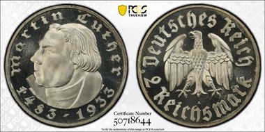 1933-A 2 Mk Luther J-352 PR66CAM
