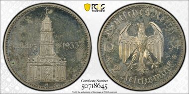 1934-A 2 Mk Potsdam J-355 PR63CAM