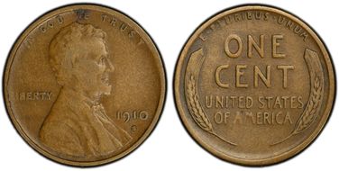 1910-S 1C VF20BN