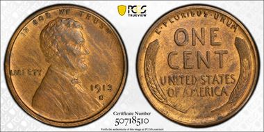 1913-S 1C MS63RB