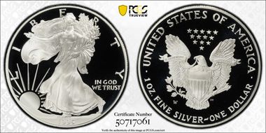 1995-W $1 Silver Eagle PR70DCAM