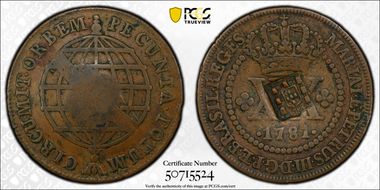 (1809) 40 R KM-282 C/M on 1781 20 R VF30BN