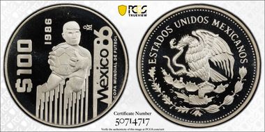 1986-Mo 100 P World Cup KM-521 PR69DCAM