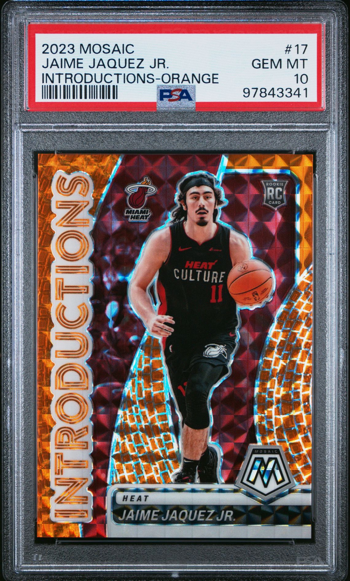 2023 Panini PANINI MOSAIC INTRODUCTIONS ORANGE #17 Jaime Jaquez Jr. front