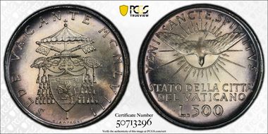 1958 500 L Sede Vacante KM-57  Ag N1