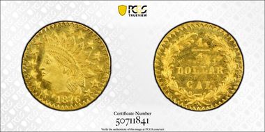 1876 G25C BG-879 MS64+ 