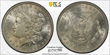 1883-O $1 MS64
