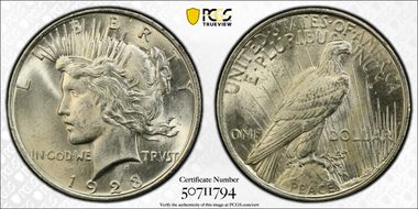 1923 $1 MS63