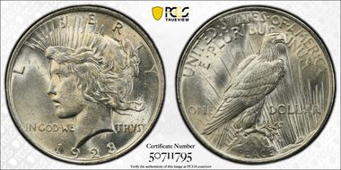 1923 $1 MS62