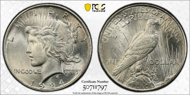 1924 $1 MS64