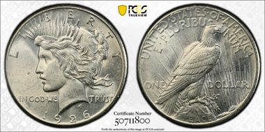 1926 $1 MS62