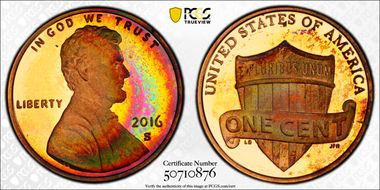 2016-S 1C Shield PR67DCAM