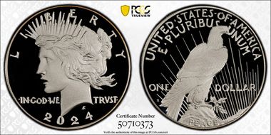 2024-S $1 Peace Dollar First Strike PR70DCAM