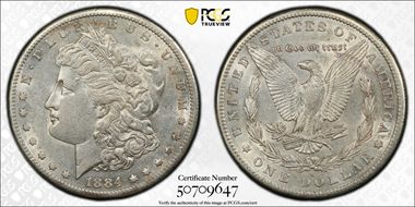 1884-S $1 AU50