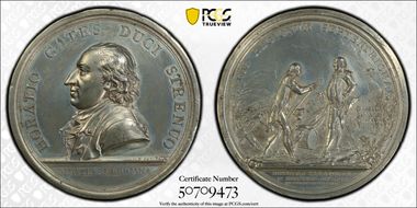 (c.1801) Sn Medal Betts-557, Gates at Saratoga N1