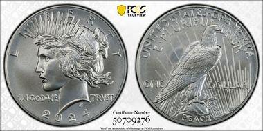 2024 $1 Peace Dollar MS69