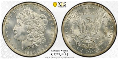 1896-S $1 MS66