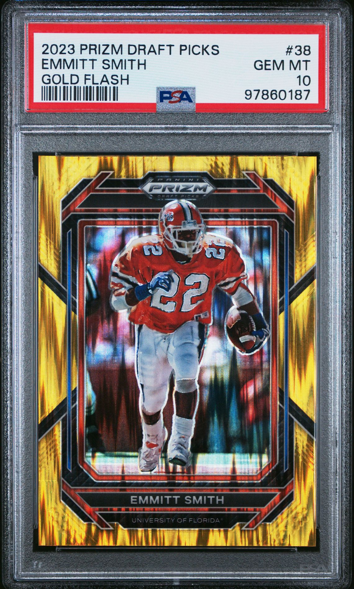 2023 Panini PANINI PRIZM DRAFT PICKS Gold Flash Emmitt Smith front