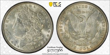1904 $1 MS62