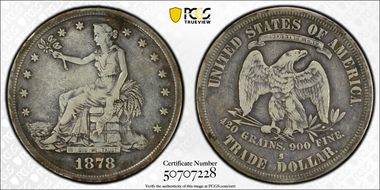 1878-S T$1 Trade N1