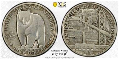 1936-S 50C Bay Bridge XF45